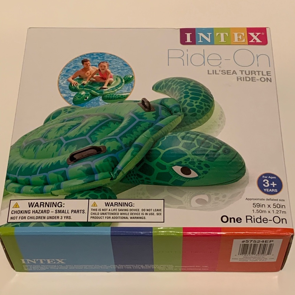 Intex Turtle Ride-On Inflatable Kids Swim Pool - Picture 2 of 3